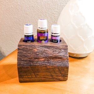 Essential Oil Wood Holder